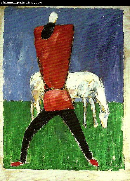 Kazimir Malevich peasant and horse