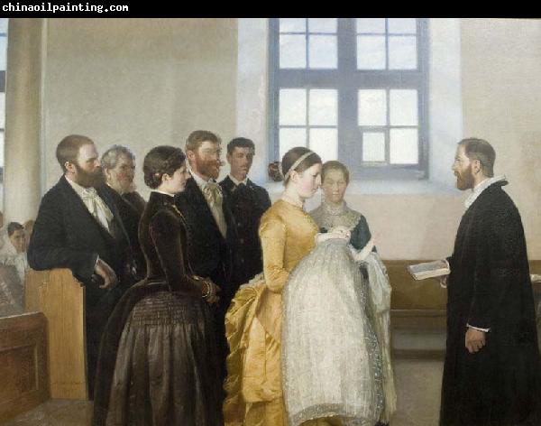 Michael Ancher A Baptism