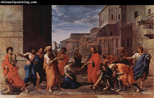 Nicolas Poussin Christus und die Ehebrecherin