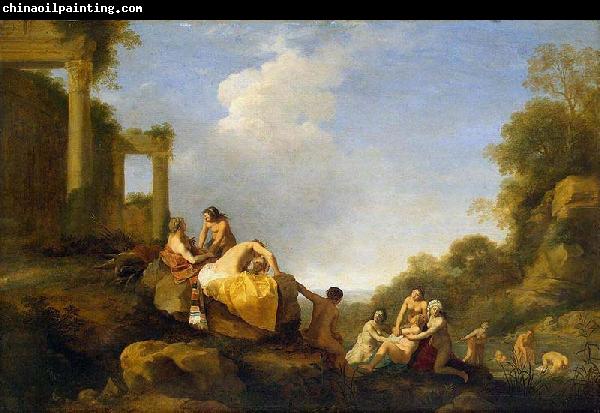 POELENBURGH, Cornelis van Landscape with Diana and Callisto