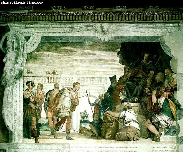 Paolo  Veronese sebastian before diocletian