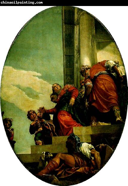 Paolo  Veronese esther brought before abasuerus