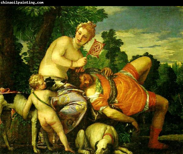 Paolo  Veronese venus and adonis