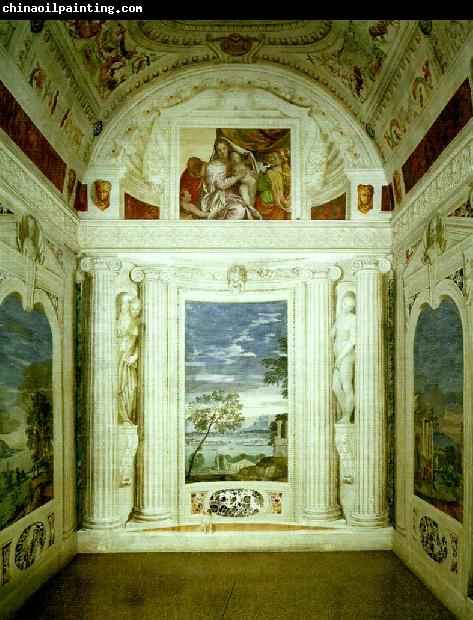 Paolo  Veronese walls of the stanza della lucerna