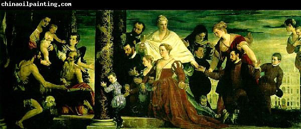 Paolo  Veronese virgin and cbild with ss