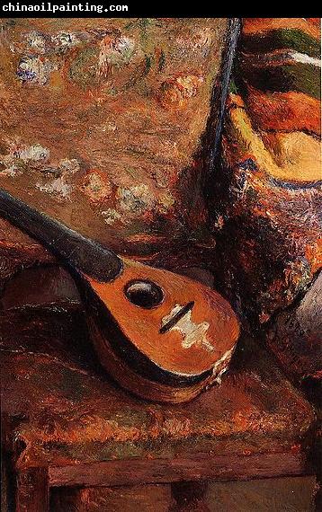 Paul Gauguin Mandoline sur une Chaise