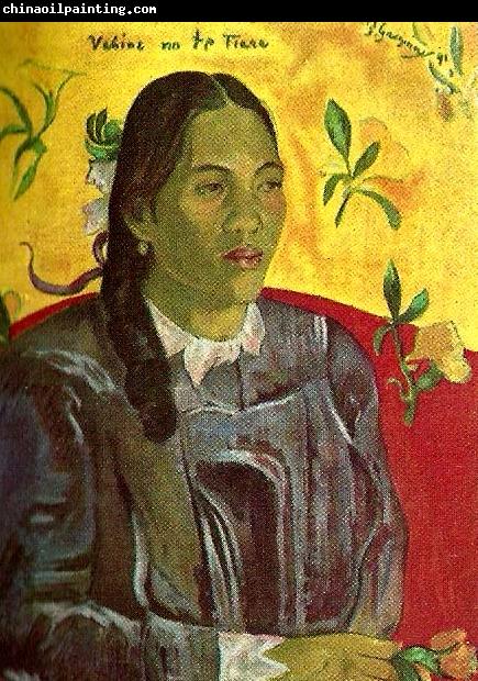 Paul Gauguin vahine med gardenia