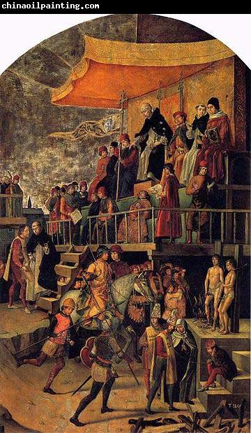 Pedro Berruguete Burning of the Heretics