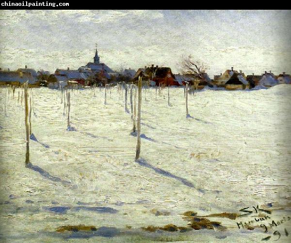 Peter Severin Kroyer hornbaek in winter