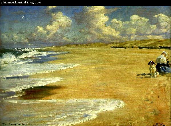 Peter Severin Kroyer marie kroyer malar pa stenbjerg strand