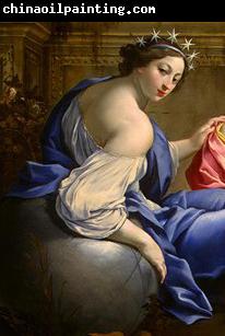 Simon Vouet Low resolution detail of the muse Urania from The Muses Urania and Calliope