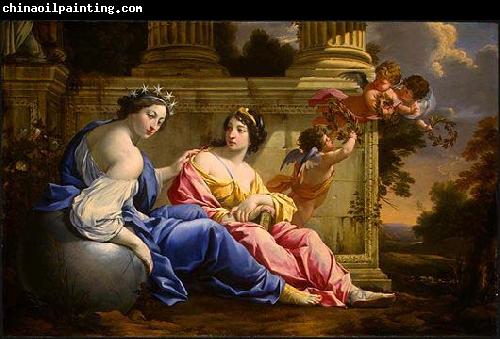 Simon Vouet The Muses Urania and Calliope