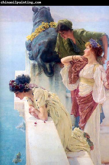 Sir Lawrence Alma-Tadema,OM.RA,RWS A coign of vantage