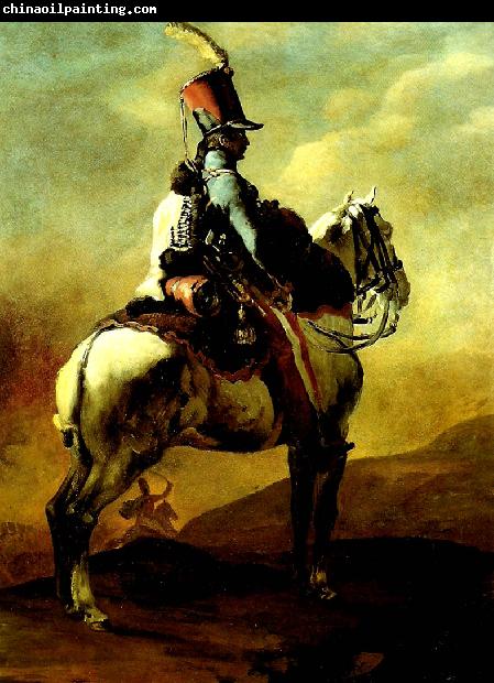 Theodore   Gericault trompette de hussards