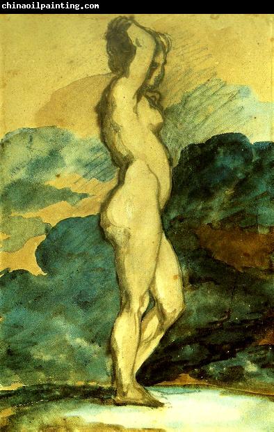 Theodore   Gericault femme nue