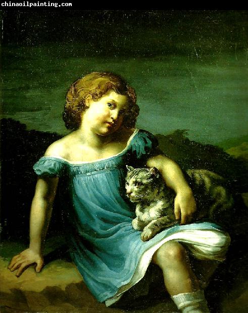 Theodore   Gericault louise vernet enfant