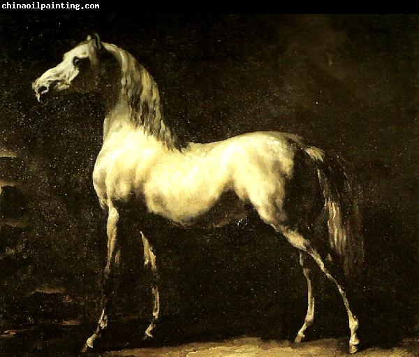 Theodore   Gericault cheval gris