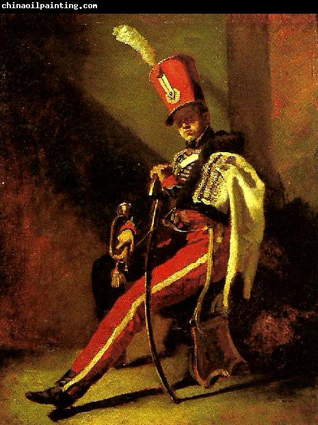 Theodore   Gericault trompette de hussards