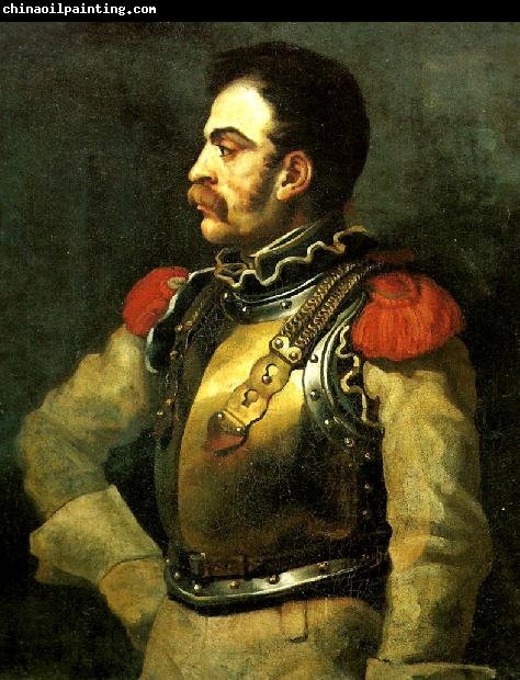 Theodore   Gericault portrait de carabinier