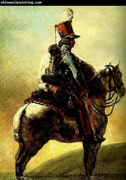 Theodore   Gericault trompette de hussards