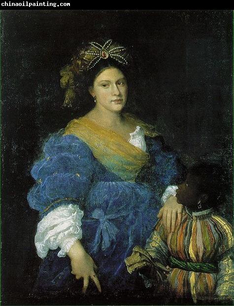 Titian Portrat der Laura de Dianti