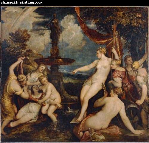 Titian Diana and Callisto by Titian; Kunsthistorisches Museum, Vienna