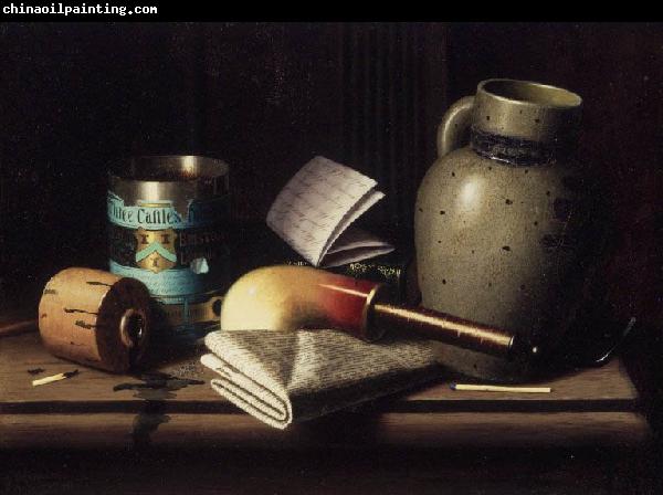 William Michael Harnett Still Life with Three Castles Tobacco