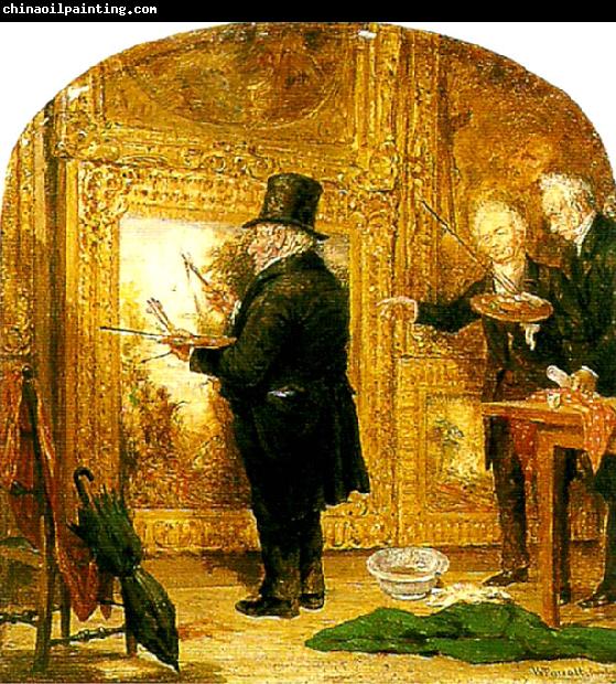 William Parrott turner on varnishing day at the royal