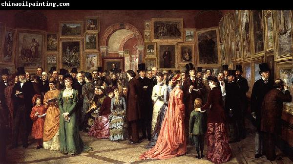 William Powell Frith A Private View at the Royal Academy