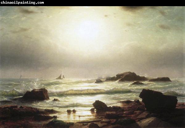 William Stanley Haseltine Sail Boats Off a Rocky Coast