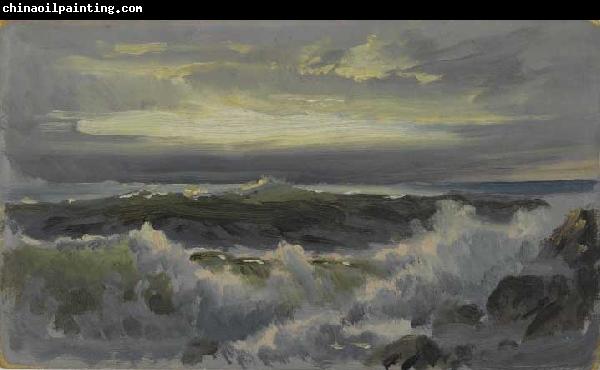 William Trost Richards A Rough Surf