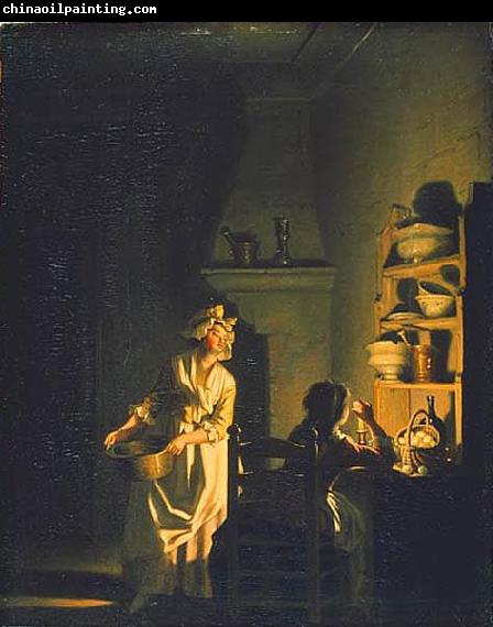 pehr hillestrom Testing Eggs. Interior of a Kitchen