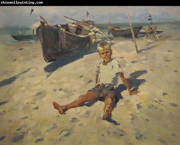 unknow artist Russov-Lev-Boy-and-Sea-rus13bw