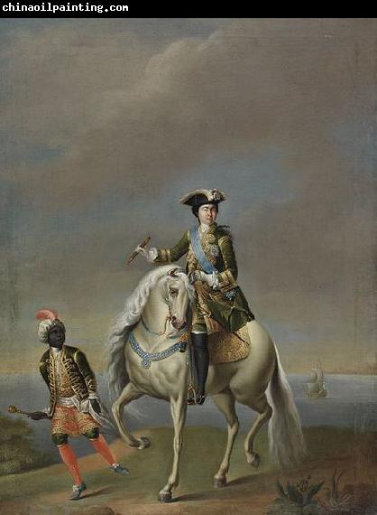 unknow artist Equestrian portrait of Empress Catherine I