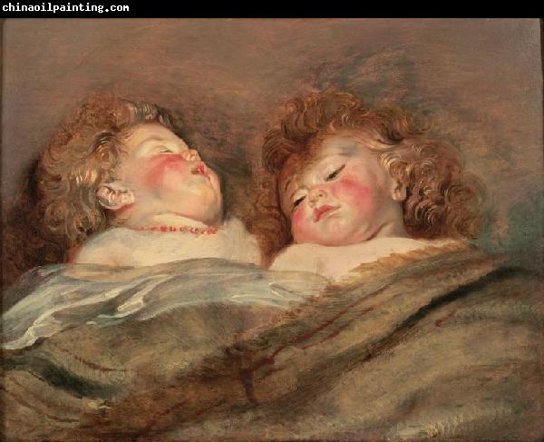 unknow artist Rubens Two Sleeping Children