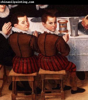 unknow artist FAMILY SAYING GRACE ANTHONIUS CLAEISSINS C 1585 detail