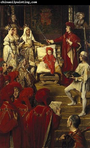 unknow artist Philip I, the Handsome, Conferring the Order of the Golden Fleece on his Son Charles of Luxembourg