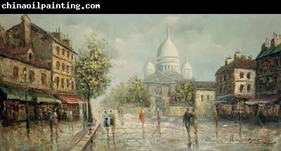 unknow artist Henri Royer Montmartre sous la pluie