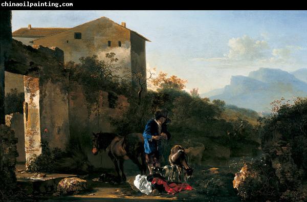 Adam Pynacker Landscape with Goatherd