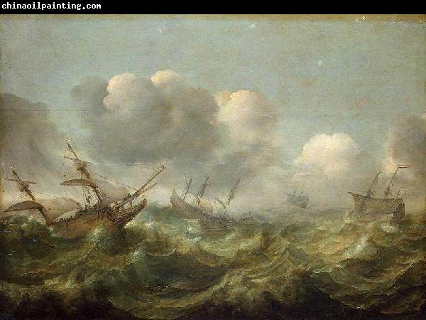 Adam Willaerts The painting Stormy Sea