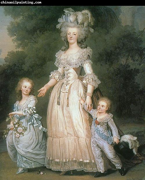 Adolf-Ulrik Wertmuller Marie Antoinette with her children