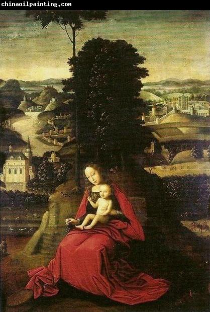 Adriaen Isenbrant Madonna and Child in a landscape