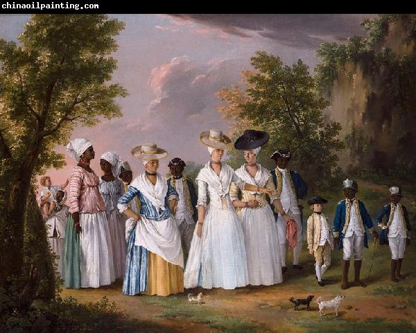 Agostino Brunias Free Women of Color with their Children and Servants in a Landscape