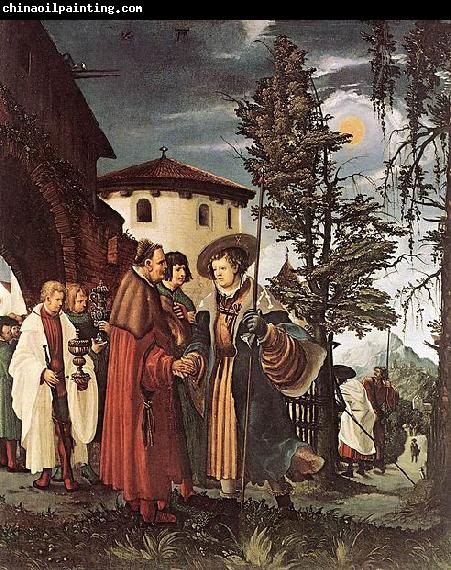 Albrecht Altdorfer St Florian Taking Leave of the Monastery