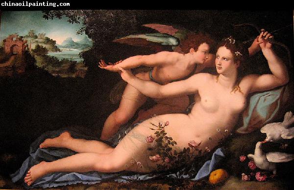 Alessandro Allori Venus disarming Cupid.