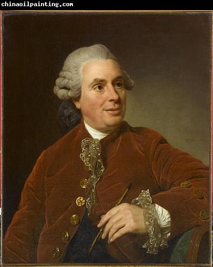 Alexandre Roslin Portrait of Charles-Nicolas Cochin