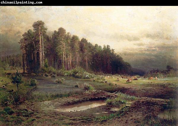 Alexei Savrasov Oil on canvas painting entitled