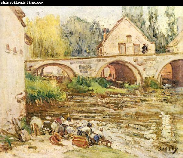 Alfred Sisley Die Wascherinnen von Moret