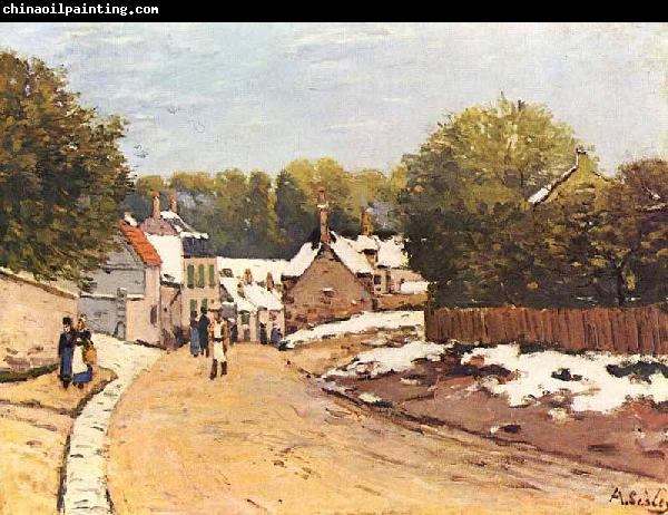 Alfred Sisley Erster Schnee in Louveciennes