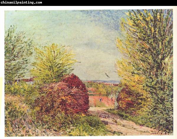 Alfred Sisley Weg in Veneux Nadon im Fruhling